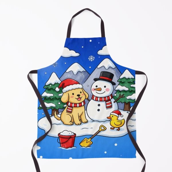 Item preview, Winter Friends Building a Snowman designed and sold by AbstractAuraArt.