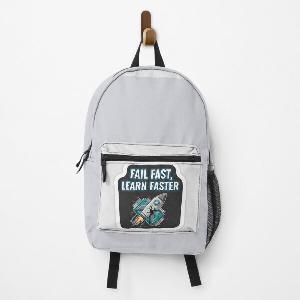 Item preview, Fail Fast Learn Faster Rocket Startup Success Sticker designed and sold by Scro-Ciob-Shop.