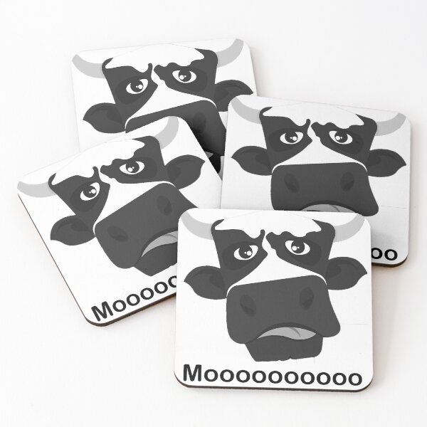 Item preview, Grumpy Cow – Funny Moody Cow Illustration designed and sold by WildAuraStudio.