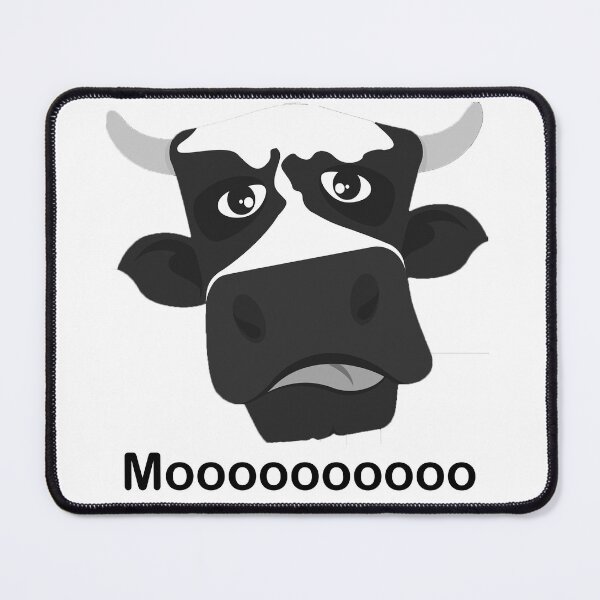 Item preview, Grumpy Cow – Funny Moody Cow Illustration designed and sold by WildAuraStudio.
