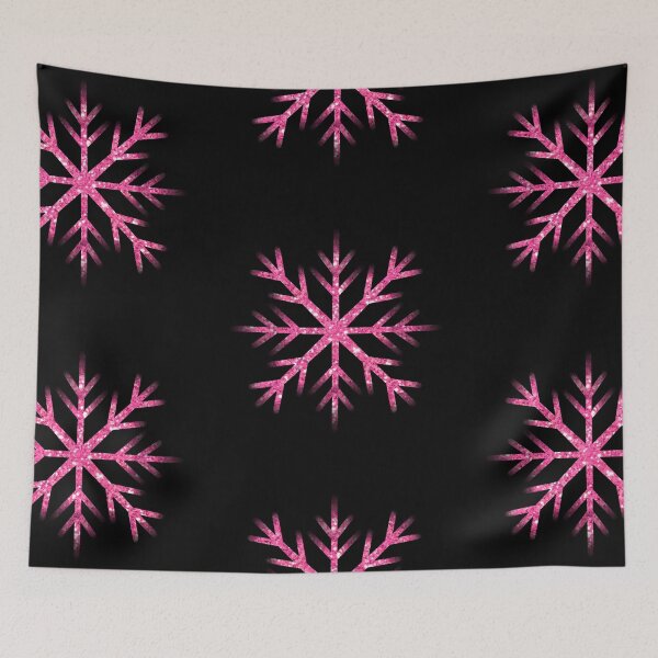 Item preview,  Pink sparkling Snowflake, North Pole glitter chic  designed and sold by hollycooper.