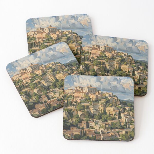 Item preview, Gordes Provence: Cubist Hilltop Village designed and sold by VistaPainterArt.