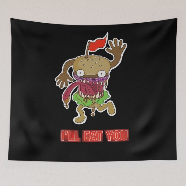 Item preview, Hungry Burger Monster designed and sold by VelayaArt.