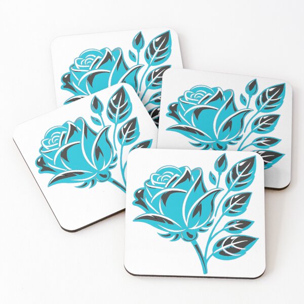 Item preview, Turquoise Rose Emblem designed and sold by Khanworld.