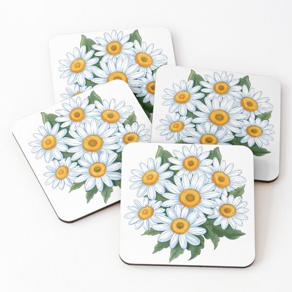 Item preview, White Daisy Bouquet - Fresh Romantic Floral Art Print designed and sold by DesignArtist.ia.