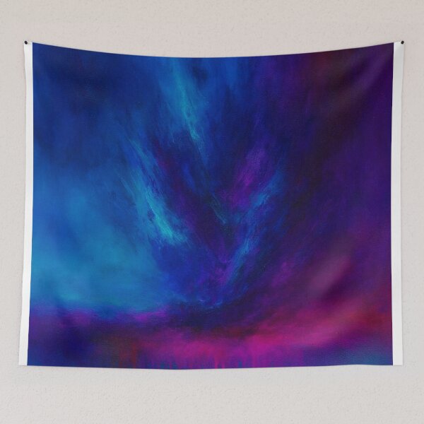Item preview, Radiant Vortex – Blue and Magenta Abstract Energy Cloud Design designed and sold by Joey Santiago.