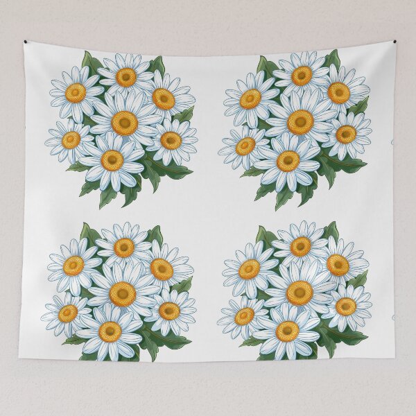 Item preview, White Daisy Bouquet - Fresh Romantic Floral Art Print designed and sold by DesignArtist.ia.