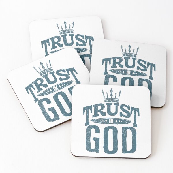 Item preview, trust in god sticker designed and sold by AI Art Cafe.