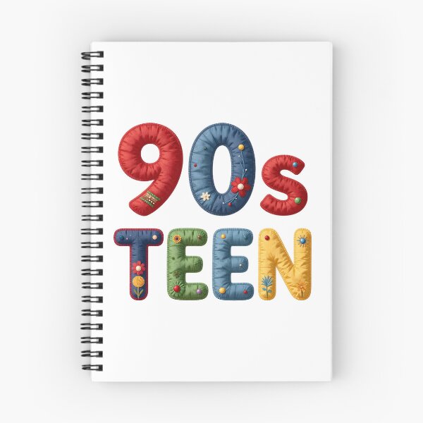 Item preview, 90s TEEN - IN COLORFUL FAUX LETTERING designed and sold by AlexOBrienArt.