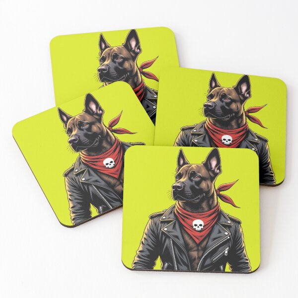 Item preview, Big Rebel Dog in Leather Jacket | Urban Rock Collection designed and sold by Bittor18.