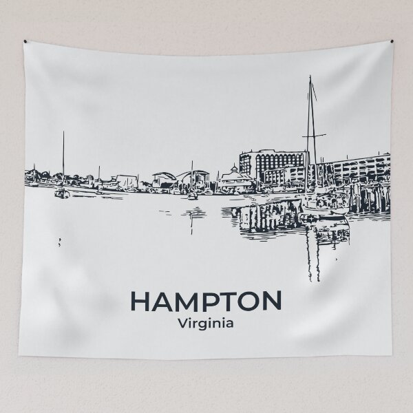 Item preview, Hampton - Virginia designed and sold by Lakeric Cityscapes.