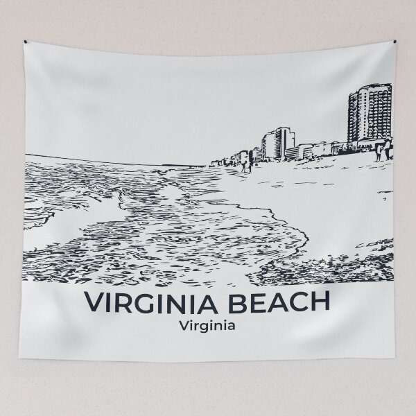Artikelvorschau, Virginia Beach - Virginia entworfen und verkauft von Lakeric Cityscapes.