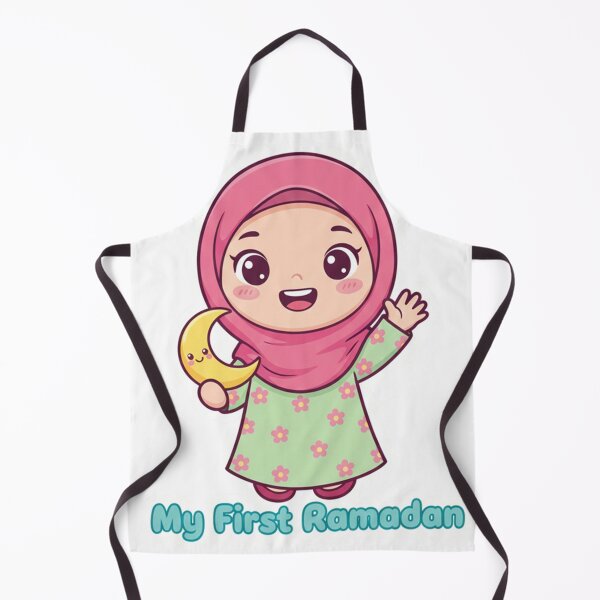 Item preview, My First Ramadan Cute Kawaii Hijab Girl - Islamic Baby Celebration designed and sold by RonyMady.