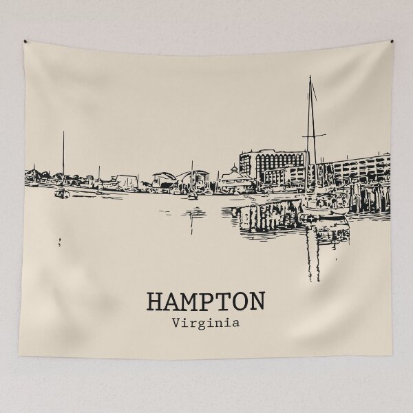 Item preview, Hampton - Virginia designed and sold by Lakeric Cityscapes.