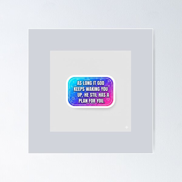 Item preview, God Has A Plan For You Purpose Spiritual Quote Sticker designed and sold by Scro-Ciob-Shop.