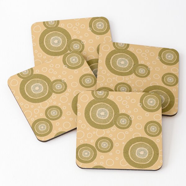 Item preview, Hand-Painted Sunbursts & Textural Dots designed and sold by phatlizzardart.