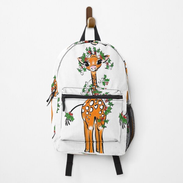 Item preview, Festive holiday cute Giraffe illustration with Holly Christmas garland  designed and sold by hollycooper.