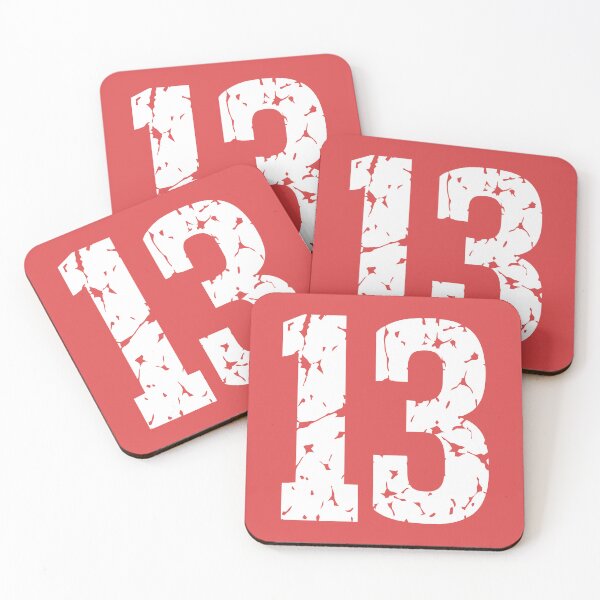 Item preview, Number 13, White Thirteen designed and sold by Jeallan Designs.