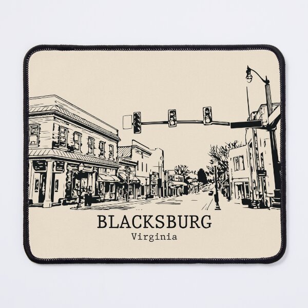 Artikelvorschau, Blacksburg - Virginia entworfen und verkauft von Lakeric Cityscapes.