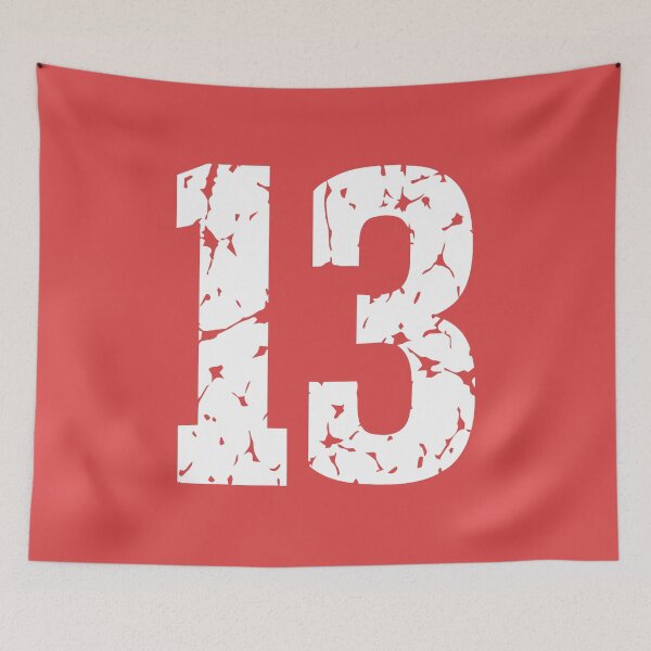 Item preview, Number 13, White Thirteen designed and sold by Jeallan Designs.