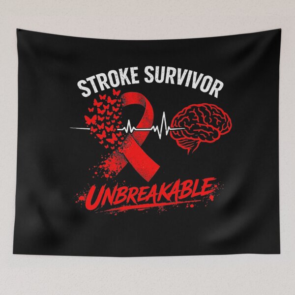 Item preview, Stroke Awareness Unbreakable Survivor Red Ribbon Butterfly designed and sold by clothesy7.