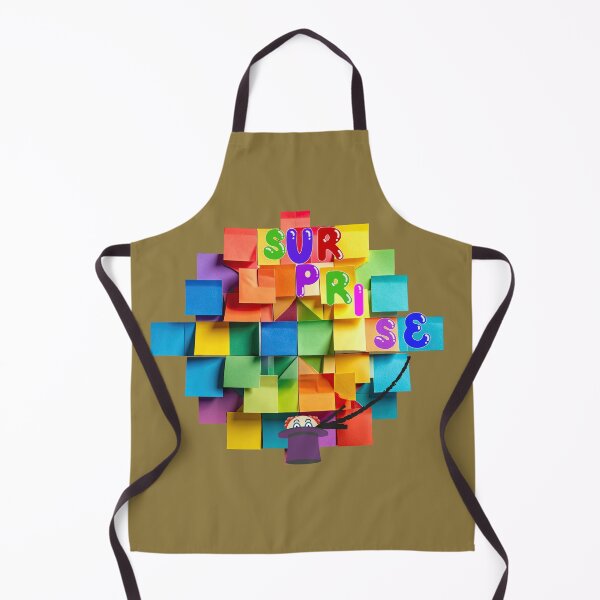 Item preview, Surprise Notes - funny Colorful Sticky Note Collage with Hat Eyes. designed and sold by LunaPrintCo.