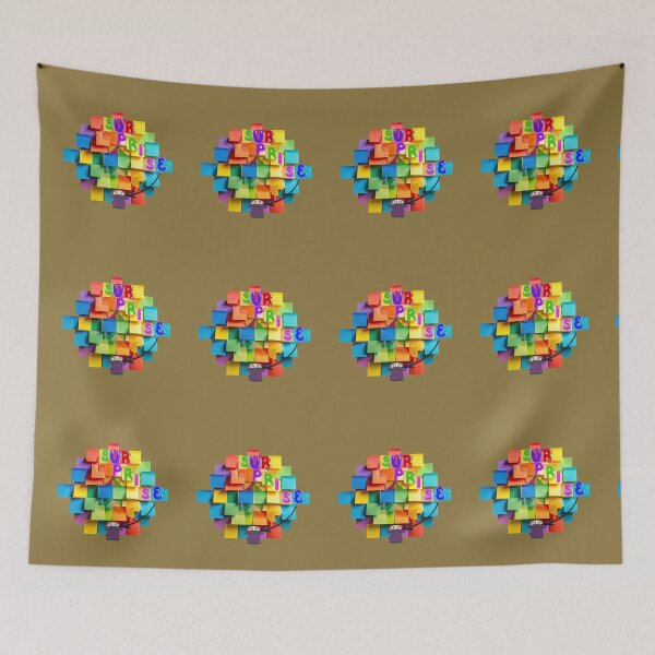 Item preview, Surprise Notes - funny Colorful Sticky Note Collage with Hat Eyes. designed and sold by LunaPrintCo.