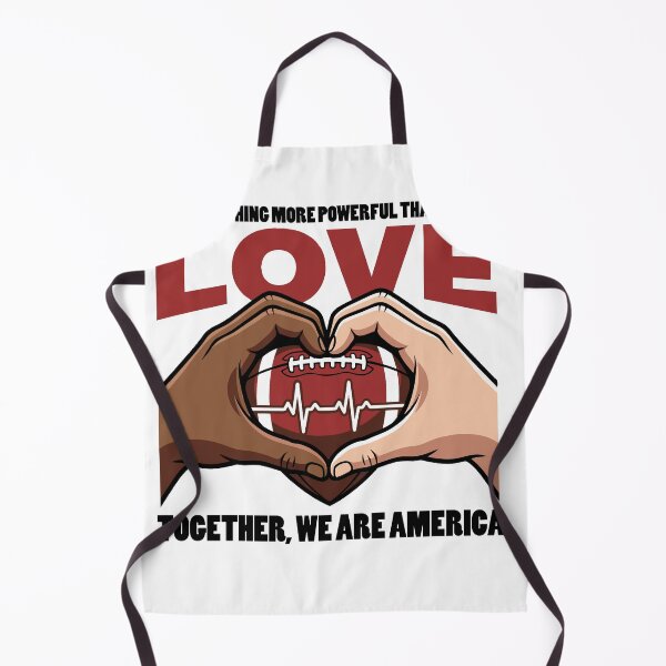 Item preview, together we are America-football unity hearts designed and sold by YasminTaha.