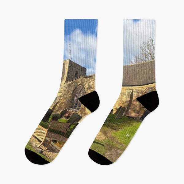 Item preview, St Marys Church Ponteland in Winter Sunshine designed and sold by Violaman.