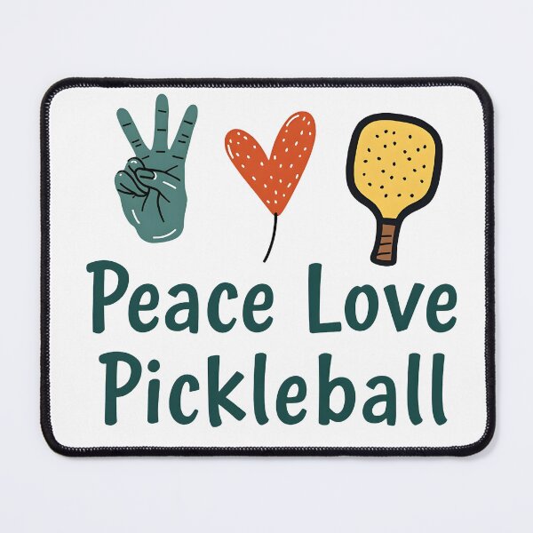 Item preview, Peace Love Pickleball Shirt – Boho Hippie Paddle Hand Drawn Design designed and sold by Vajid Designs .