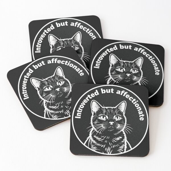 Item preview, Introverted But Affectionate Cat – Minimal Black and White Cat Engraving designed and sold by CatVibesStudio.