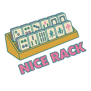 Artwork thumbnail, Nice Rack Mahjong Retro Design by postmarkpaw