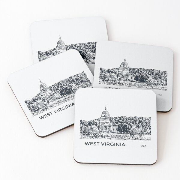 Item preview, West Virginia State USA designed and sold by Lakeric Cityscapes.
