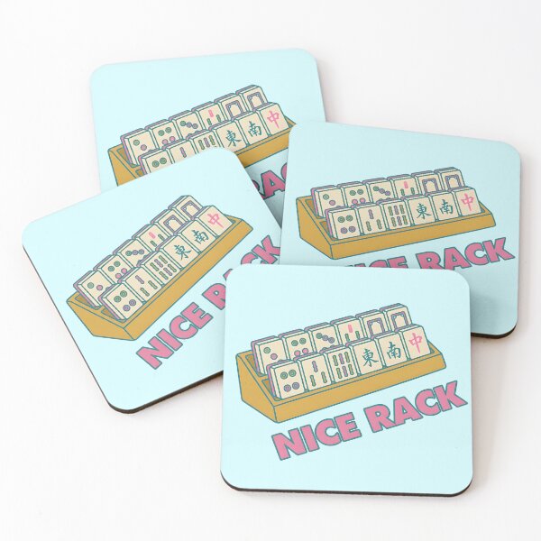 Item preview, Nice Rack Mahjong Retro Design designed and sold by postmarkpaw.