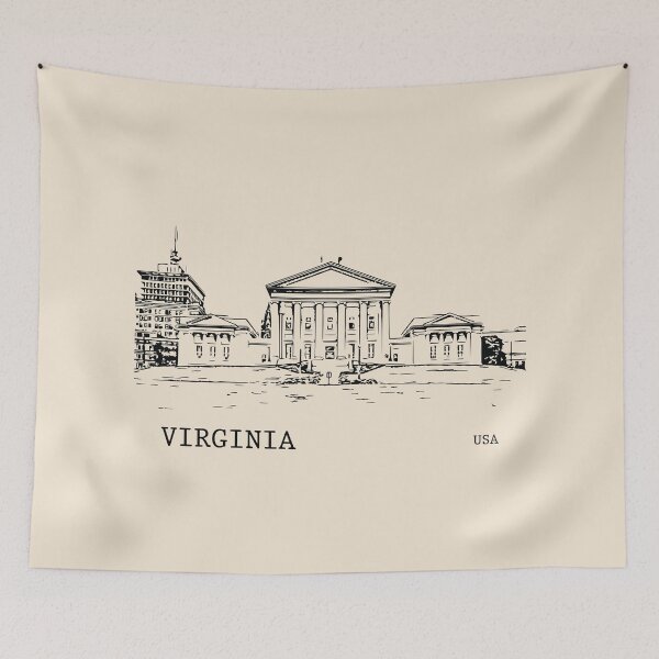 Item preview, Virginia State USA designed and sold by Lakeric Cityscapes.