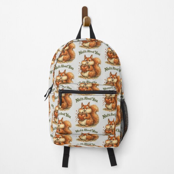 Item preview, Nuts About You - Cute Squirrel Valentine Pun designed and sold by DigitalGlade.