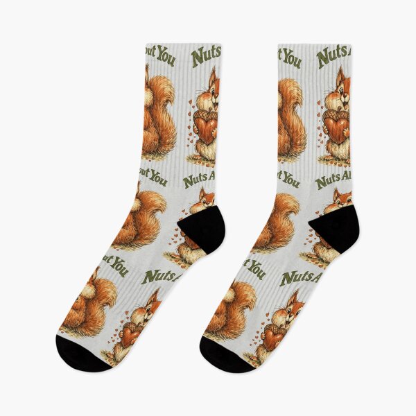 Item preview, Nuts About You - Cute Squirrel Valentine Pun designed and sold by DigitalGlade.