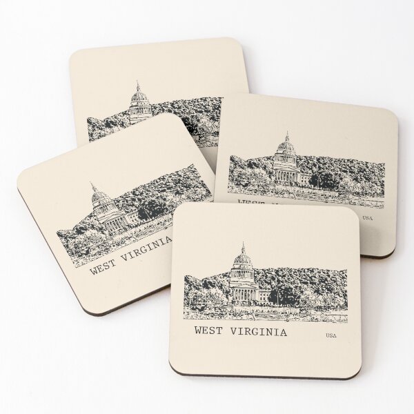 Item preview, West Virginia State USA designed and sold by Lakeric Cityscapes.