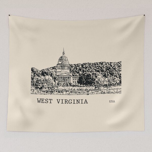 Item preview, West Virginia State USA designed and sold by Lakeric Cityscapes.