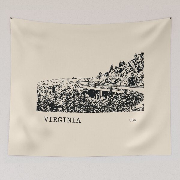 Artikelvorschau, Virginia USA entworfen und verkauft von Lakeric Cityscapes.