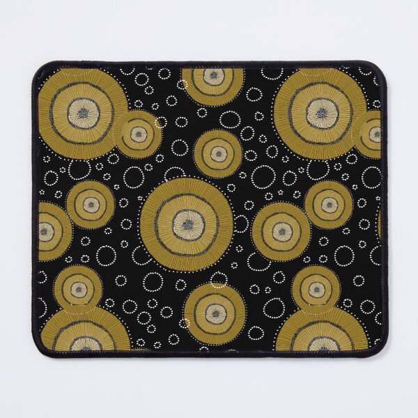 Item preview, Hand-Painted Sunbursts & Textural Dots on black designed and sold by phatlizzardart.