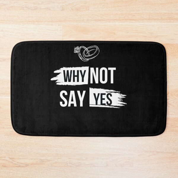 Item preview, Why Not Say Yes Wedding Engagement Minimalist Aesthetic designed and sold by Tamer ⭐⭐⭐⭐⭐.