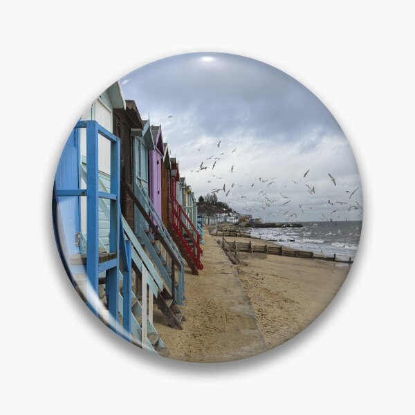 Item preview, Beach Huts And Seagulls designed and sold by Londonimages.
