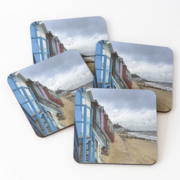 Item preview, Beach Huts And Seagulls designed and sold by Londonimages.