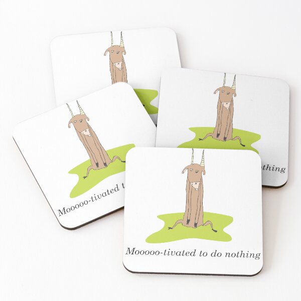 Item preview, Moooooo-tivated to Do Nothing – Existential Cow Mood designed and sold by WildAuraStudio.