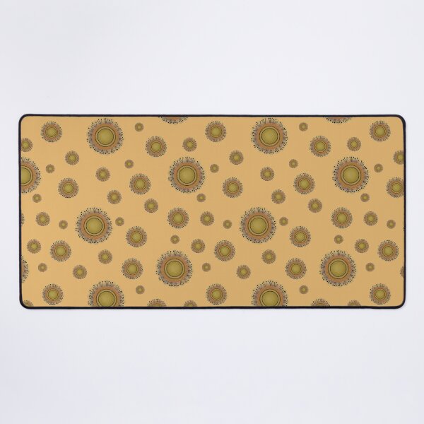 Item preview, Golden Mandalas on Warm Ochre designed and sold by phatlizzardart.