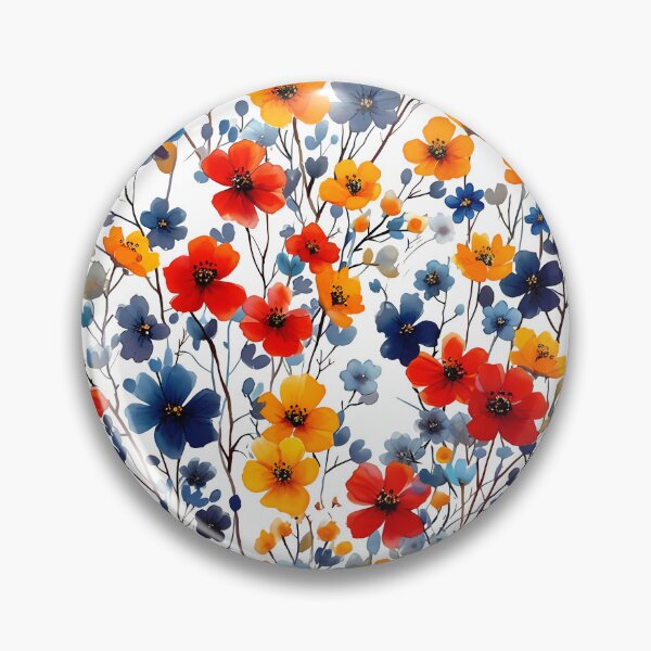 Item preview, Vibrant Wildflower Field Explosion - Jewel Tone Floral Art Print designed and sold by DesignArtist.ia.