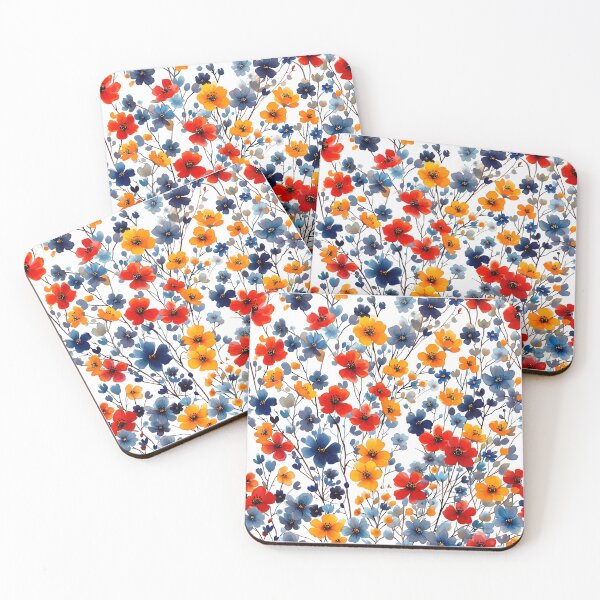 Item preview, Vibrant Wildflower Field Explosion - Jewel Tone Floral Art Print designed and sold by DesignArtist.ia.