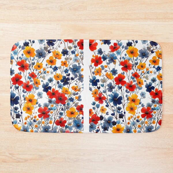 Item preview, Vibrant Wildflower Field Explosion - Jewel Tone Floral Art Print designed and sold by DesignArtist.ia.