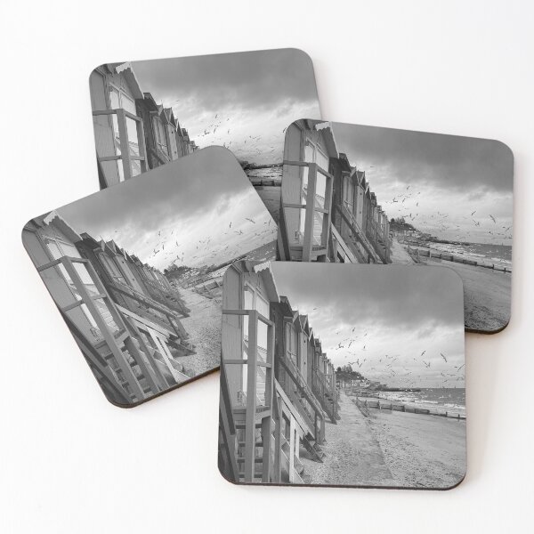 Item preview, English Beach Huts And Seagulls designed and sold by Londonimages.